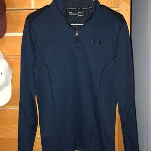 Under armour, men’s medium , blue, quarter zip